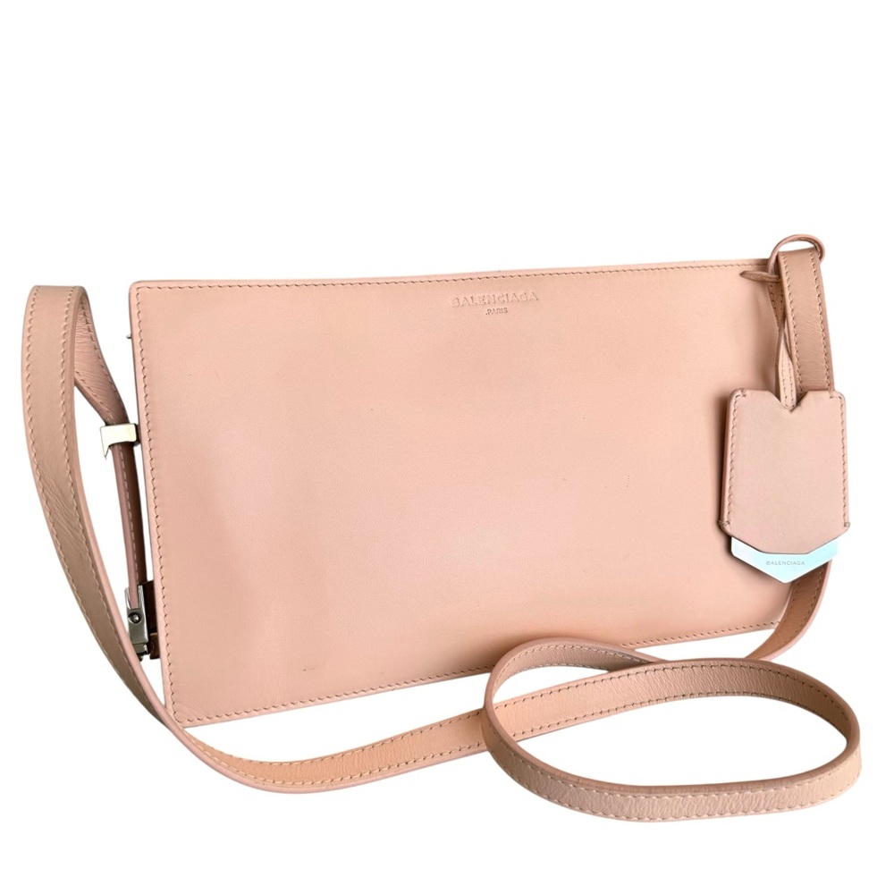 Balenciaga Shoulder Bag Crossbody Light Pink Leather - Picture 5 of 17